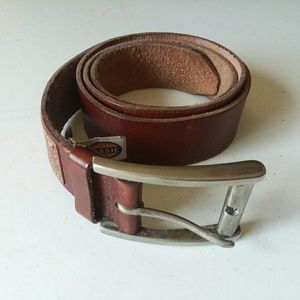 Mens leather belt